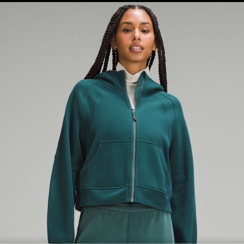 Lululemon Full Zip Scuba - Storm Teal size M/L